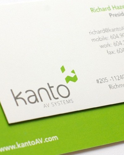 Kanto AV Systems business cards